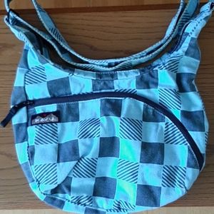 Kavu Checkered Blue/Back Shoulder Bag